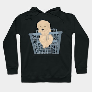 puppy in cart design Hoodie